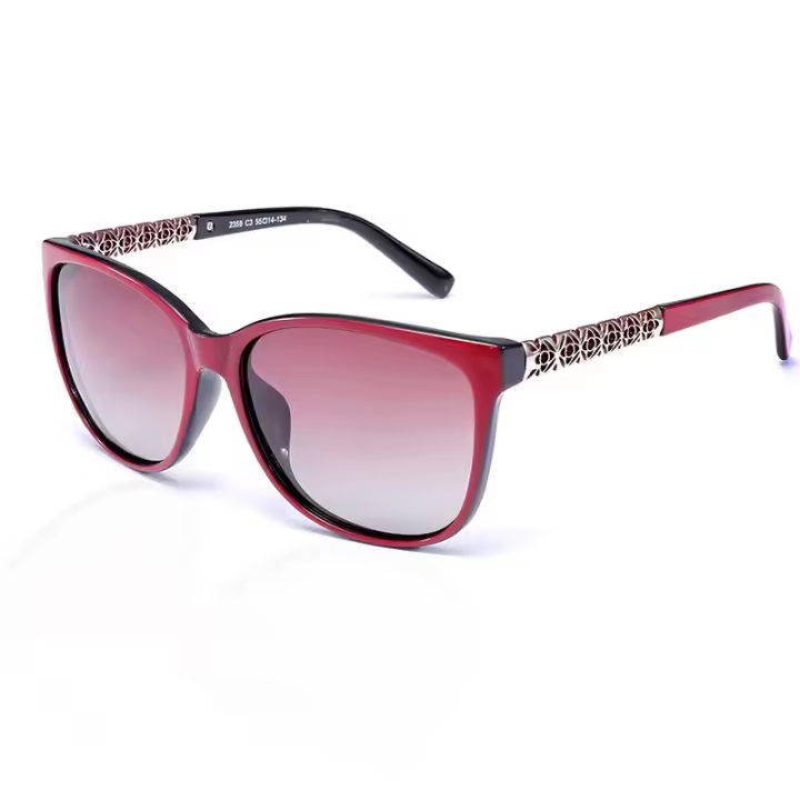 Gafas de Sol polarizadas with Montura de Memoria TR para Mujer, diseño único, Protección Contra Rayos UV 400 - 1