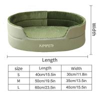 Cama de Mascotas Caliente Engrosada Almohada de Cojín de Peluche Removible y Lavable para Perros y Gatos Kamilla de Kennel Cuadrada - details 11