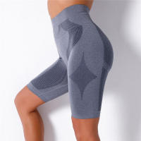 Pantalones cortos de entrenamiento para mujer, cinco puntos para fitness, ropa de gimnasio, pantalones cortos de yoga sin costuras - details 2