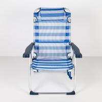 Sillas reclinables para playa, jardín, terraza o camping, medidas 48x60x90cm, altura 28cm, ligeras, 5 posiciones, incluye asa de transporte - details 44