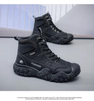 Zapatos de senderismo al aire libre para hombre, botas de montaña de invierno, zapatillas antideslizantes, zapatos de trabajo - details 8