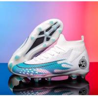 Zapatos cómodos con pinchos de fútbol para hombre, ligeros y de caña alta para mujer, calzado deportivo de entrenamiento - details 15