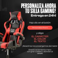 Silla de Gaming Azul y Negra, Silla Ergonómica de Oficina con Respaldo Regulable de 90 °   un 120 ° , con reposacabezas, reposabrazos y soporte lumbar. Rotación omnidireccional de 360° ° - details 36