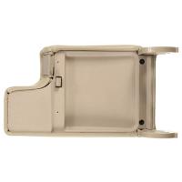 Reposabrazos de cuero piezas con placa de plástico para B-MW, E46, Serie 3, 1999-2005, color Beige - details 5