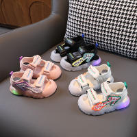 Zapatos de playa anti-retroceso tipo baotou para niños y niñas, zapatos para niños pequeños con suela blanda intermitente para niños - details 20