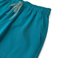 Nueva enfermera mujer pantalón corto Casual ropa de manga Top farmacia trabajo médico Hospital médico uniforme para enfermería cuello alto cremallera - details 16