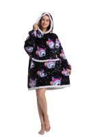 Sudadera con capucha de Sherpa para mujeres, hombres y adolescentes, manta usable de gran tamaño, manta gruesa y cálida, Sudadera con capucha grande - details 10