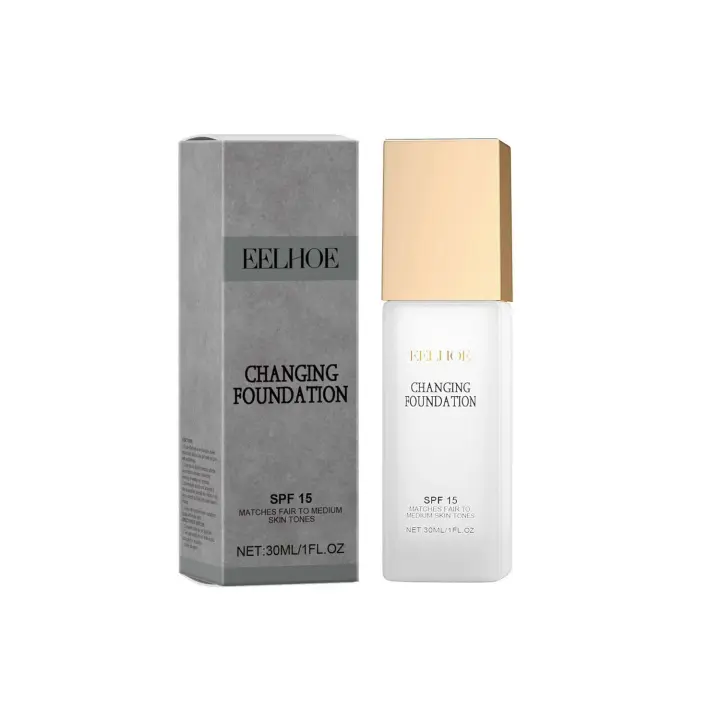Base líquida hidratante que cambia de temperatura, corrector ligero Natural que ilumina y brilla con juventud - 1