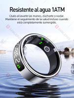 Anillo Inteligente SANLEPUS para Hombres y Mujeres con pantalla, rastrea pasos, frecuencia cardíaca, calorías, sueño y estrés las 24 horas, los 7 días de la semana, con Estuche de carga, QRing aplicación para Apple Xiaomi - details 10