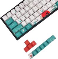 Teclado mecánico de sublimación de cinco lados, tapa XDA de altura de 129 teclas, tema Coral Sea, PBT - details 1