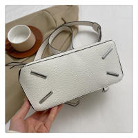 Bolso de mano con patrón de lichi, bandolera de hombro, gran capacidad, geométrico, rompecabezas francés, nuevo - details 13