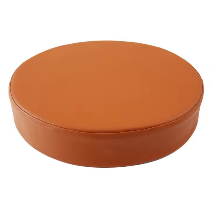 Cojín redondo de cuero de estilo japonés Simple, cojín suave lavable para suelo, cojín tapizado impermeable para meditación, sala de estar - 1