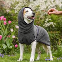 Disfraces para Perros, Chaqueta Calmante de Terciopelo para Perros, Sudadera con Capucha para Mascotas de Color Sólido, Gruesa, Resistente al Viento, Ropa de Dormir Cálida para Mascotas, Invierno y Otoño - details 8