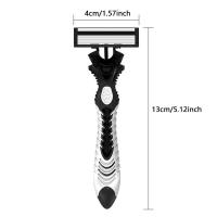 Maquinilla de afeitar manual Waysh de acero inoxidable con cuchillas de cinco capas - details 4