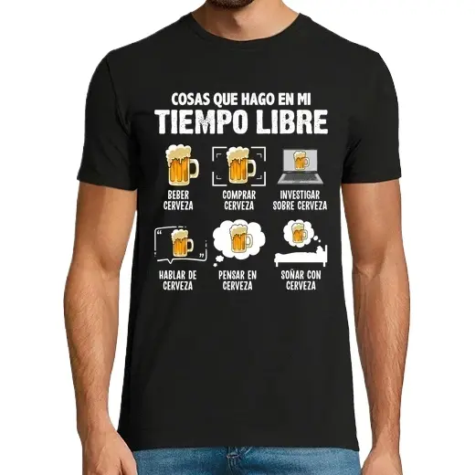 Cosas Que Hago En Mi Tiempo Libre Cerveza Cerveza Humor Alcohol Camisetas CERVEZA,Pack Regalo Camiseta Personalizada - 1