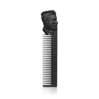 Peine de Metal para estilismo de peluquero de tamaño de bolsillo, peine profesional de aleación de Zinc para Barba para hombres, herramientas portátiles para dar forma al cuidado del bigote y antienredos - details 6