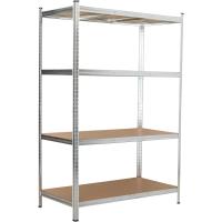 Estanterías Metálicas de Acero Galvanizado con 5 Baldas de MDF, Plata, 180x90x40cm Pack de 2 - details 19