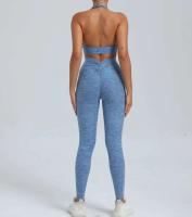 Leggings de dos piezas con espalda en V, gimnasio Tre, conjunto de entrenamiento para correr, ropa deportiva para mujer, traje de yoga - details 13