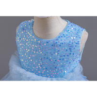 Vestido de noche para niños con flores, pasarela, princesa, niña, tul hinchado, presentadora, actuación de Piano - details 4