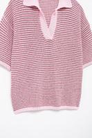 Conjunto de Moda para Mujer OUWU Camisa con Cuello de Raya y Pantalones Cortos Elásticos - details 30