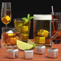 Piedras de whisky de acero inoxidable 304, Cubo de refrigeración reutilizable, herramienta de Bar, Enfriador de Vodka, vino y cerveza, cubos de hielo - details 5
