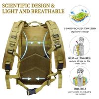 Mochila Táctica de 30L Diseño Camuflado para Hombres Sistema Molle para Acampar, Caza, Senderismo, Escalada Bolsas y Viajes al Aire Libre - details 4