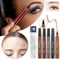 Lápiz líquido para cejas, sin decoloración delineador de cejas, maquillaje diario, 4 puntas - details 2