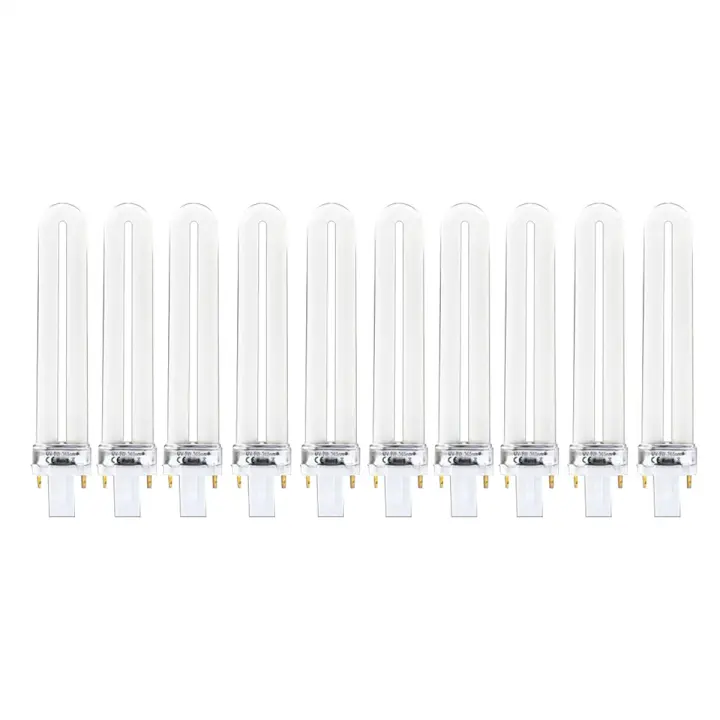 10 Uds 9w máquina Uv de uñas 365nm tubo de bombilla de lámpara - 1