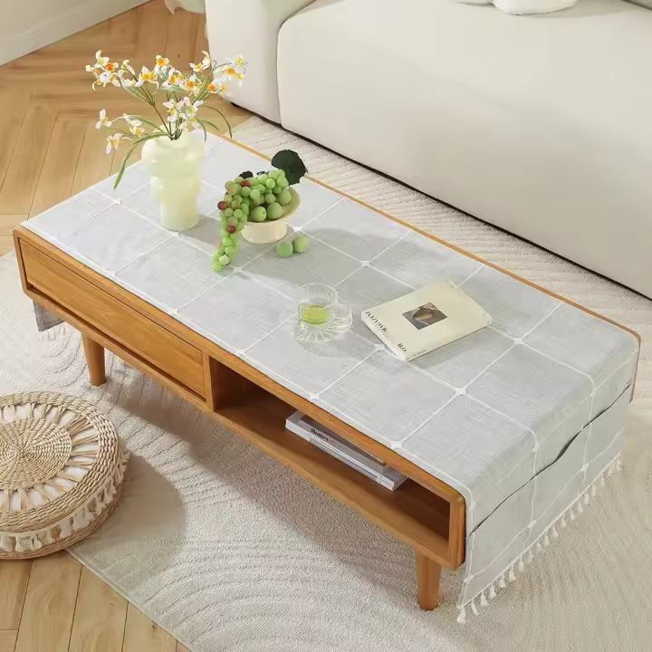 Mantel impermeable, cubierta gruesa jacquard para mesa de té, muebles de TV, refrigerador, bolsa de iluminación, tela - 1