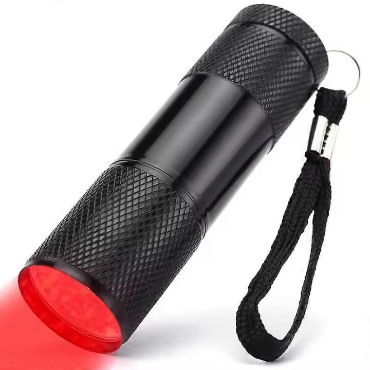 Linterna de luz roja profunda de 670nm 9led contra la antorcha roja de la vista deteriorada - 1