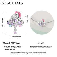Encanto de Flamenco y Unicornio de Plata Esterlina 925 Joyería de Pulsera Original DIY para Mujeres - details 42