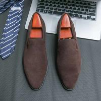 2024 zapatos puntiagudos ocasionales del negocio de los hombres del cuero del ante de la oficina del nuevo producto Chaussures Homme Cuir - details 1