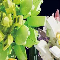 Ramo de flores de Cymbidium Faberi Bonsai, planta en maceta, decoración del hogar, bloques de construcción, juguetes para niños - details 19