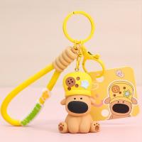 LLavero de perro pequeño de resina, decoración de bolsa antipérdida, colgante de llave de Animal para perro, baratija, llavero de perro de dibujos animados de corazón para niña, regalos pequeños - details 9