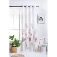 Cortina de costura transparente con hoja de monstruo de poliéster bordada 150x260cm - details 0