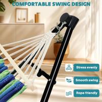 Hamaca y Silla de Algodón Anyoo Portátil Soporte Plegable para Uso Interior y Exterior - details 22