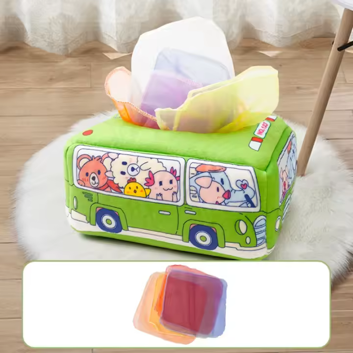 Juguetes de Dibujo de Tela de Bebé Caja de Tela Desgarrable para Aprendizaje Temprano - 1