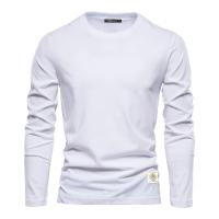 día del padre Camiseta de manga larga de algodón 100% de otoño para hombres Camisetas casuales sólidas para hombres Tops masculinos de alta calidad Ropa clásica Camisetas para hombres - details 7