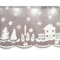 Mantel Ense blanco navideño, decoración de mesa de comedor, funda de Papá Noel, muñeco de nieve, alce, fiesta de boda, regalos de Año Nuevo - details 6