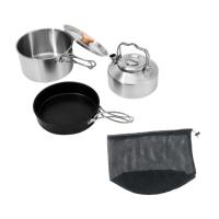 Juego de utensilios de cocina, olla para acampar, equipo de cocina al aire libre, mango plegable portátil - details 2