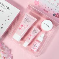 Set de Cuidado de la Piel de Sakura LAIKOU Limpiador Facial, Crema para los Ojos, Crema Facial, Sérum, Toner, Hidratante Herramientas de Cuidado de la Piel de Belleza - details 1