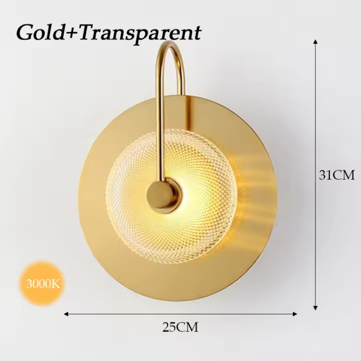 LEFAN-Lámpara de pared moderna para dormitorio, luz de fondo de lujo para sala de estar, ambiente creativo de Hotel, Simple - 1