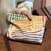 Bolso De Maquillaje Para Mujer Gran Capacidad Organizador Portátil De Viaje Bolsa De Lavado Con Cierre De Cremallera Material De Terciopelo - details 5