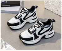 Zapatos negros de gran tamaño para mujer, zapatos de papá versátiles, zapatos blancos de plataforma, zapatos de cuero genuino - details 10