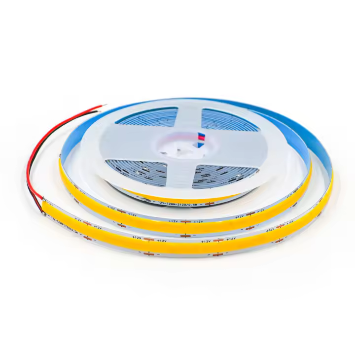 GAHADA Cinta LED de Alta Brillo Lineal 12mm PCB COB Doble Fila 600LEDs/m - 1