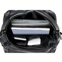 Mochila para Hombres de PU, Bolso de Viaje de Moda Casual, Mochila para Laptop de 39,62 cm - details 6