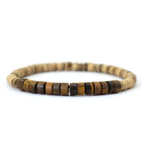 Noter Pulsera de madera natural Unisex Grado A Pulsera de piedra emperador Pulsera de cuentas de coco Meditación Yoga Accesorios de joyería - details 9