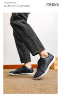 Zapatos cómodos minimalistas para hombres con punta ancha, descalzos, zapatos de caída cero, zapatillas de deporte unisex de cuero informales, zapatos ligeros para caminar - details 11
