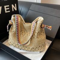Vacaciones viento playa paja bolsa mujer 2025 nuevo viento perezoso tejido bolsa de gran capacidad moda hombro axila bolsa - details 4