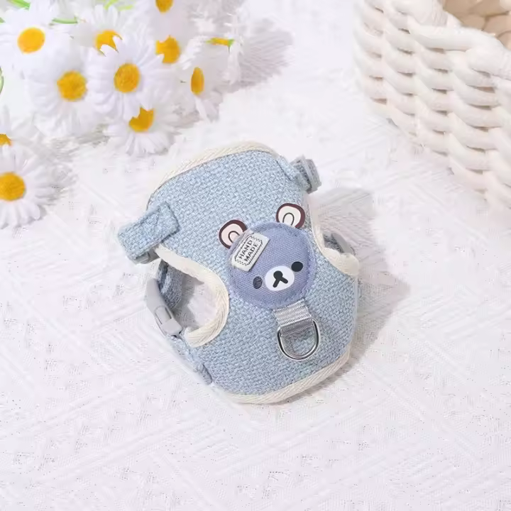 Correa para perros pequeños, Collar de conejo y gato, correa para el pecho, correa para cachorros, Chihuahua maltés, arnés para mascotas ultrapequeño, novedad - 1